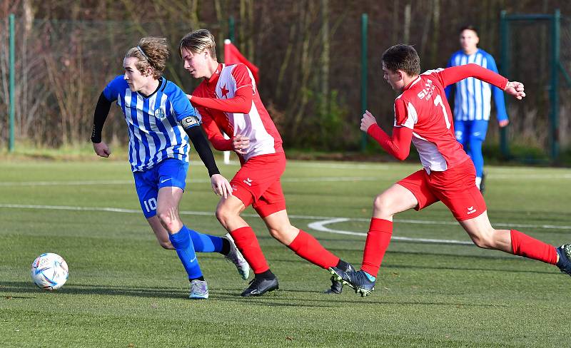 Ostrov udělal vítěznou tečku, porazil mladíky Slavie, slavil výhru 5:2.