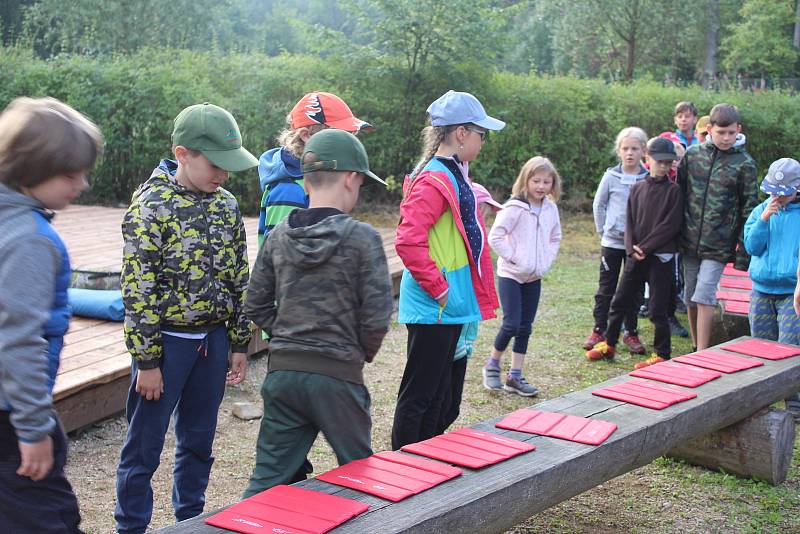 Novinkou Lázeňských lesů jsou například příměstské tábory. Ty se konají i na Svatém Linhartu.