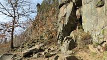 Jednotlivé skalní věže a bloky ve Svatošských skalách se nazývají Kapucín, Ministranti, Nevěsta s Ženichem, Páter, Svědkové, Muzikanti, Tchán, Tchyně a Zámek.