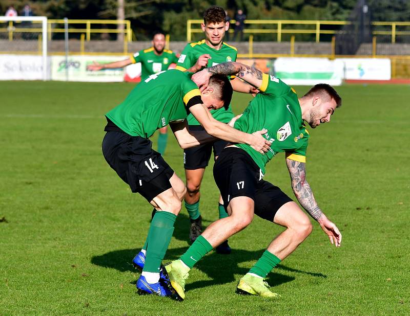 Ve šlágr Fortuna ČFL remizoval Baník Sokolov v krajském derby s karlovarskou Slavií 1:1.