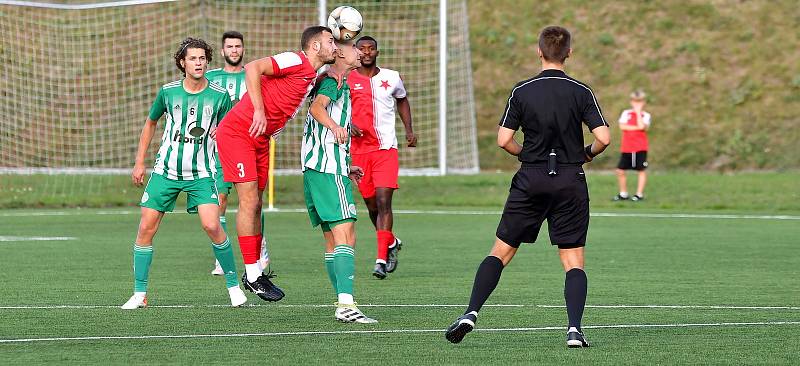 Slavia přišla o domácí neporazitelnost, nestačila na Hostouň.