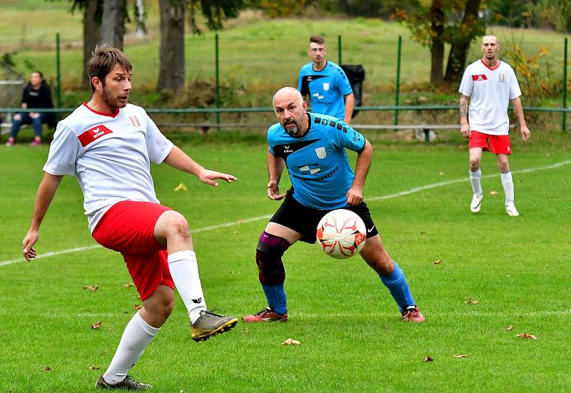 Hroznětín B (v bílém) udolal na svém hřišti Kyselku v poměru 2:1.