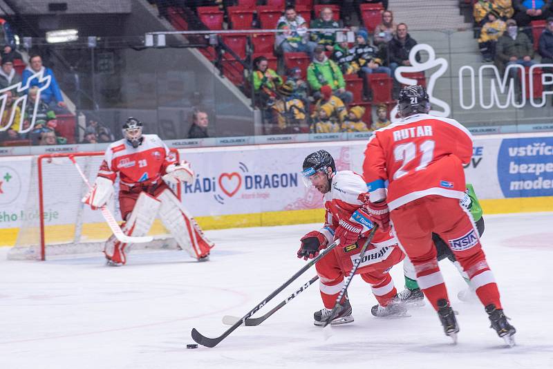 Utkání hokejové Tipsport extraligy HC Energie Karlovy Vary - HC Olomouc