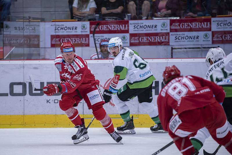 Utkání 3. kola Tipsport extraligy HC Energie Karlovy Vary - HC Oceláři Třinec