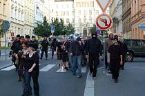 Nepovolená demonstrace extremistů v Karlových Varech.