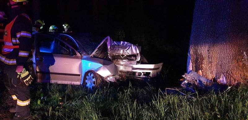 Náraz vozu do stromu skončil tragicky, řidič přišel o život