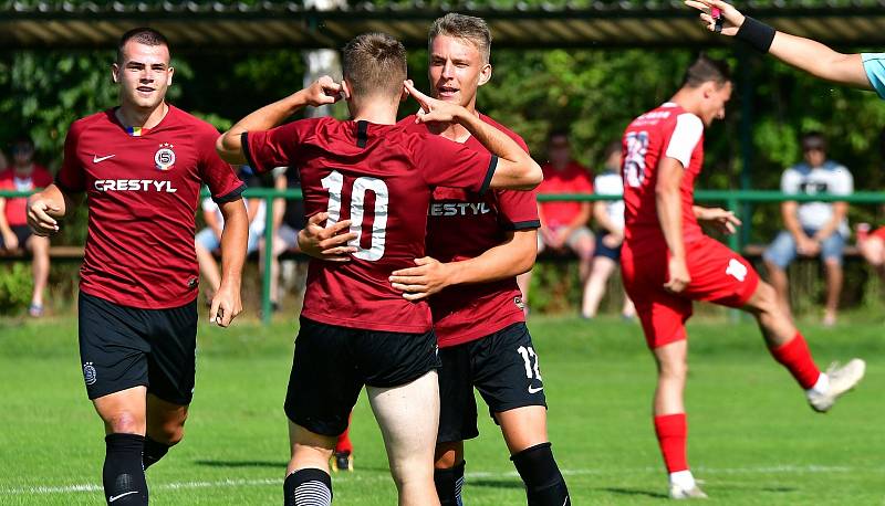 Karlovarská Slavia na závěr letní přípravy nestačila na Spartu Praha U19, které podlehla 3:4.