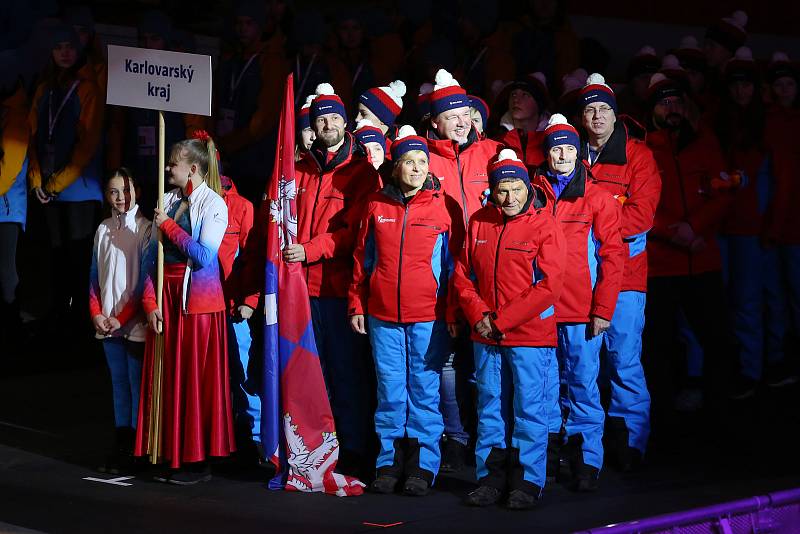 Hry zimní Olympiády dětí a mládeže zahájení KV Aréna