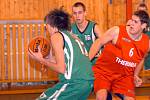 Zápas basketbalistů karlovarské Thermie s Kondory Liberec.