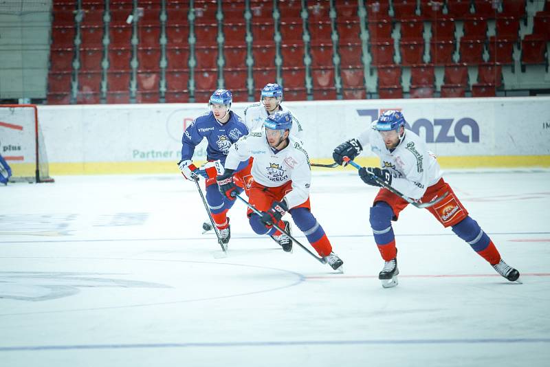 Česká hokejová reprezentace při tréninku v Karlových Varech