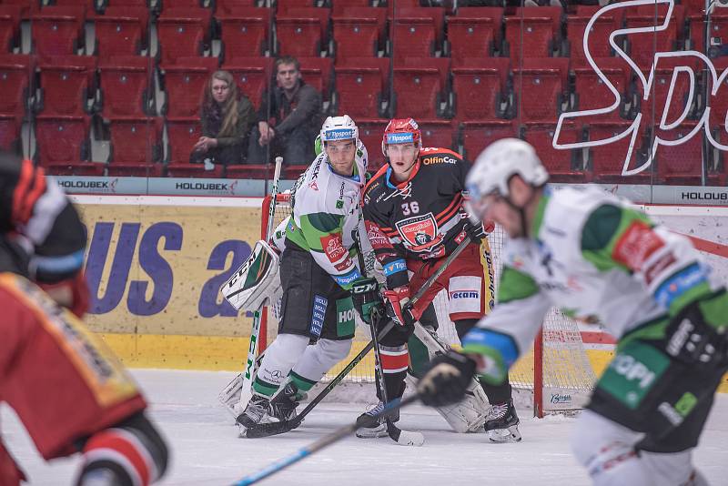 Utkání 45. kola hokejové Tipsport extraligy Energie Karlovy Vary - Mountfield HK 1:4