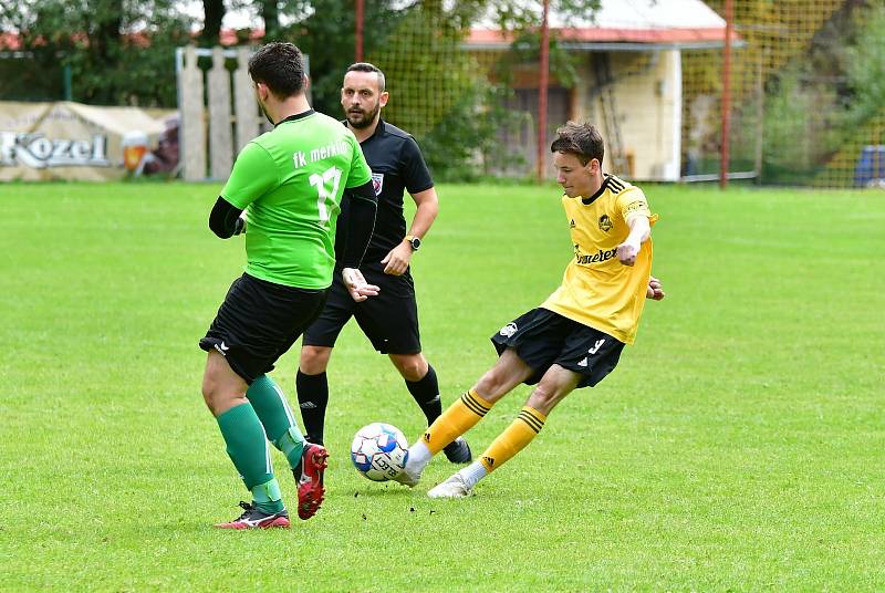 Fotbalisté Kraslic uspěli v souboji s Merklínem, když slavili výhru 6:2.