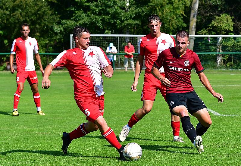 Karlovarská Slavia na závěr letní přípravy nestačila na Spartu Praha U19, které podlehla 3:4.