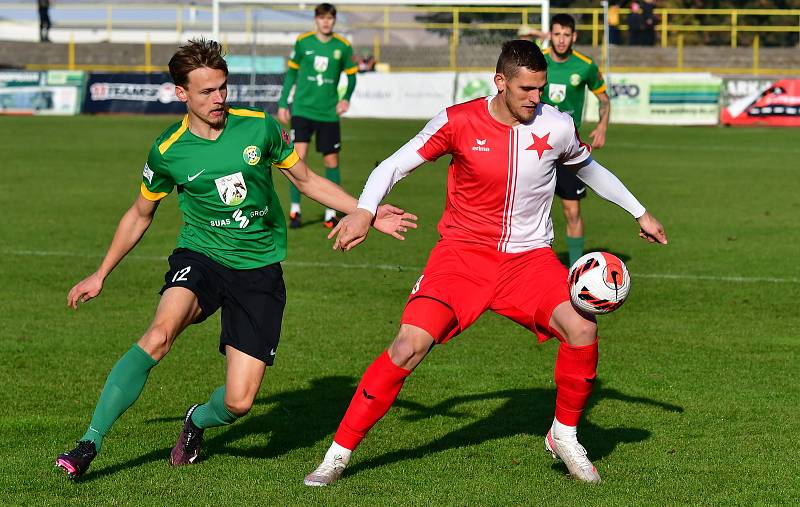 Ve šlágr Fortuna ČFL remizoval Baník Sokolov v krajském derby s karlovarskou Slavií 1:1.