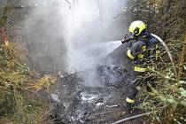 V sobotu krátce po půl osmé večer přijali hasiči oznámení o požáru ultralehkého letadla na letišti Hory.