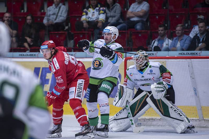 Utkání 3. kola Tipsport extraligy HC Energie Karlovy Vary - HC Oceláři Třinec