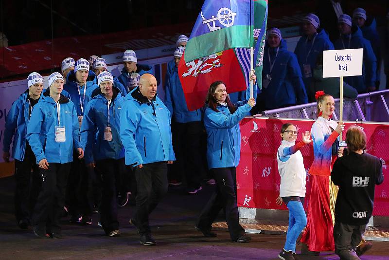 Hry zimní Olympiády dětí a mládeže zahájení KV Aréna