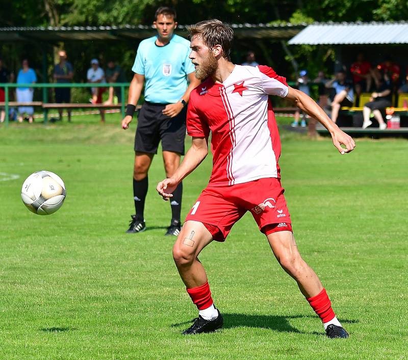 Karlovarská Slavia na závěr letní přípravy nestačila na Spartu Praha U19, které podlehla 3:4.