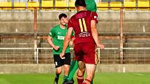 Čtyři branky museli skousnout fotbalisté Baníku Sokolov v duelu s béčkem Dukly Praha na stadionu v Blšanech.