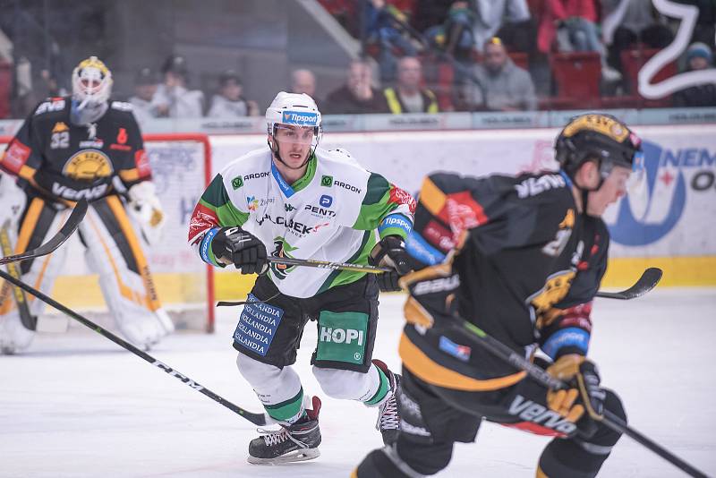 Utkání 4. kola skupiny o udržení hokejové Tipsport extraligy HC Energie Karlovy Vary - HC Verva Litvínov