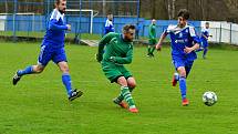 Březová (v zeleném) uspěla v dohrávce v Nejdku, vyhrála 3:1.