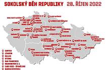 Sokolovský běh se poběží na šedesáti místech v republice.