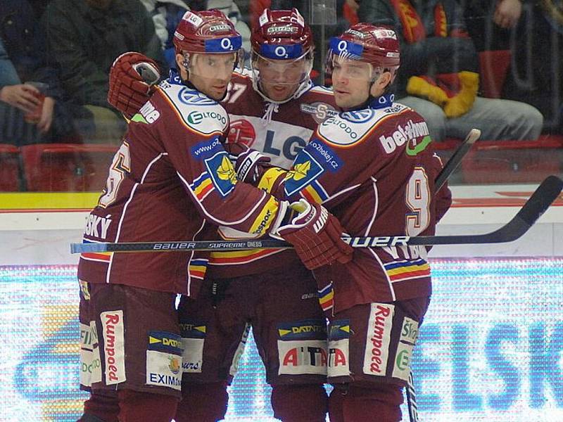 Zápas 47. kola hokejové extraligy, Energie – Sparta.