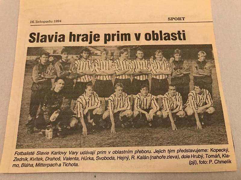 Fotbalová legenda Karel Tichota