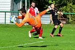 Karlovarská Slavia na dvorském stadionu porazila v derby rezervu pražské Slavie 3:1.