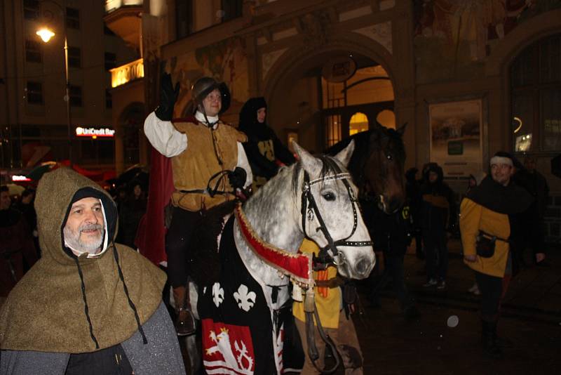 Příjezd sv. Martina do Karlových Varů.