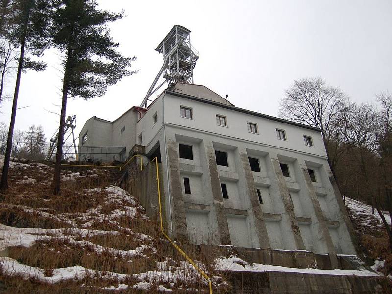 Jáchymovský důl Svornost. Hornický region Krušnohoří je na seznamu UNESCO od roku 2019
