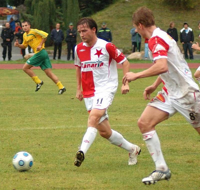 Zápas 1. FC Karlovy Vary s pražskou Slavií.