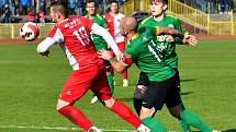 Ve šlágr Fortuna ČFL remizoval Baník Sokolov v krajském derby s karlovarskou Slavií 1:1.