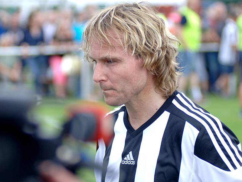 Pavel Nedvěd odehrál mistrovské utkání I.B třídy ve Skalné