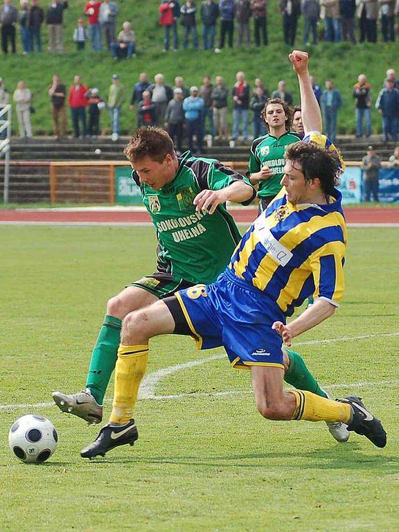 Utkání FK Baník Sokolov - SFC Opava 2:0.