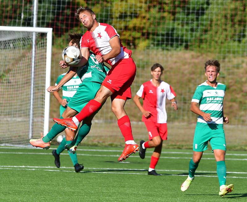 Fotbalisté karlovarské Slavie porazili v prvním kole Fortuna ČFL A rezervu Bohemians 2:0.