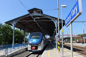 Správa železniční dopravní cesty slavnostně otevřela horní vlakové nádraží v Karlových Varech.