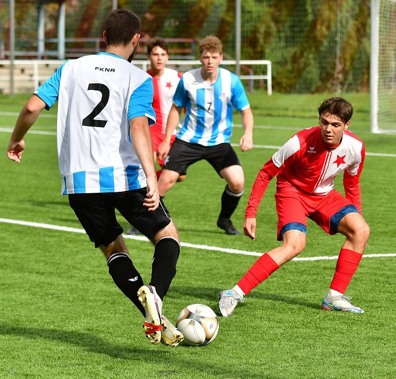 Mladíci Slavie dotáhli obrat do vítězného konce, porazili Novou Roli 5:2.