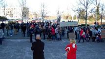 Demonstrace na podporu odvolaného primáře Romana Brázdila