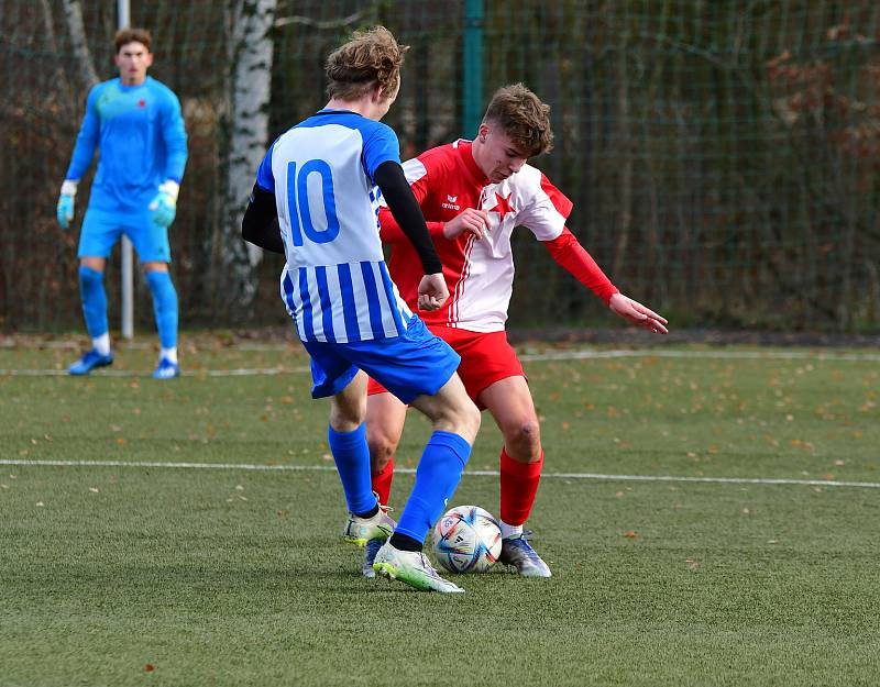 Ostrov udělal vítěznou tečku, porazil mladíky Slavie, slavil výhru 5:2.