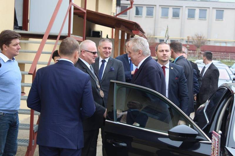 Prezident Miloš Zeman v Kynšperku nad Ohří