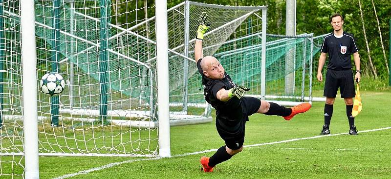 Ondřej Jacko-Lysák, brankář FC Viktoria Mariánské Lázně.