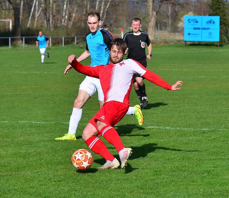 Hroznětín uhrál doma dělbu bodů s béčkem Slavie.