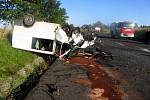 Tragická dopravní nehoda, ke které došlo ve středu 31. srpna ráno u Žalmanova na silnici č. I/6