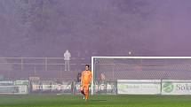 Ve šlágr Fortuna ČFL remizoval Baník Sokolov v krajském derby s karlovarskou Slavií 1:1.