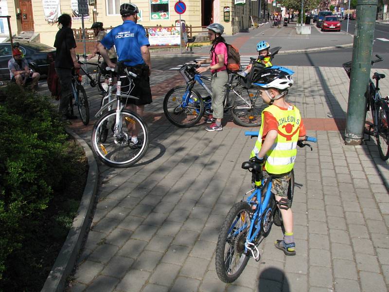 Cyklojízda za zlepšení podmínek pro cyklisty ve městě.