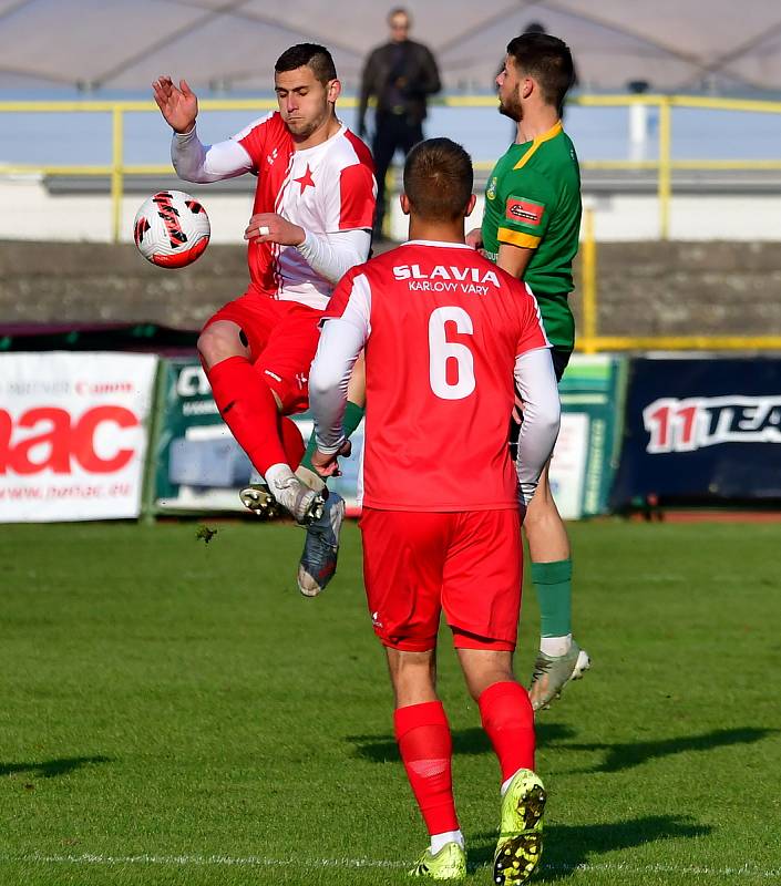 Ve šlágr Fortuna ČFL remizoval Baník Sokolov v krajském derby s karlovarskou Slavií 1:1.