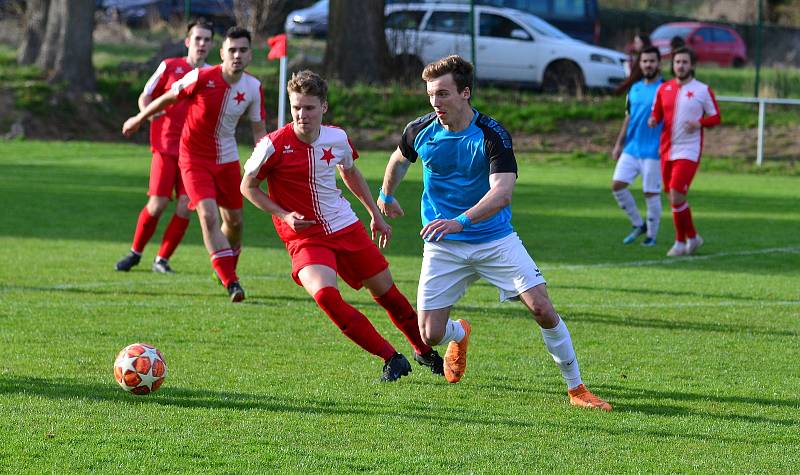 Hroznětín uhrál doma dělbu bodů s béčkem Slavie.