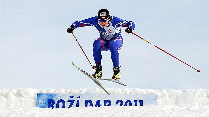 Sobotní den patřil na Božím Daru adrenalinovému skikrosovému Red Bull Nordix 2011 na běžkách.