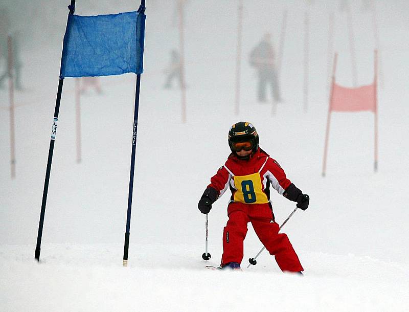 Kids Cup 2010. Na premiérovém Kids Cupu řádily lyžařské naděje. Obří slalom zvládli v miniareálu na Klínovci i ti nejmenší.